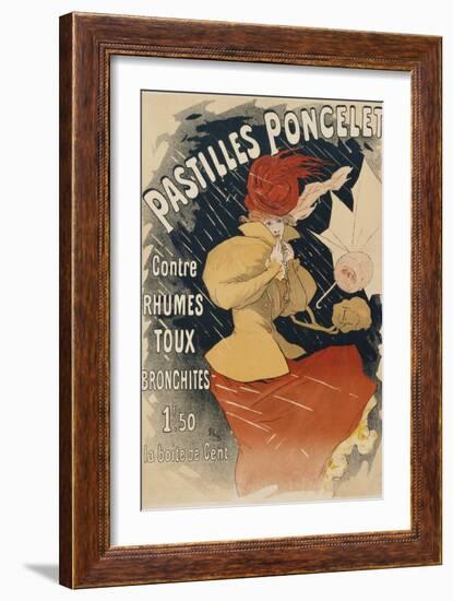 Pastilles Poncelet Poster-Jules Chéret-Framed Giclee Print