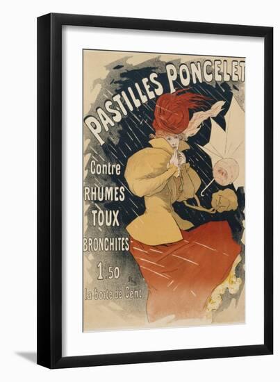 Pastilles Poncelet Poster-Jules Chéret-Framed Giclee Print