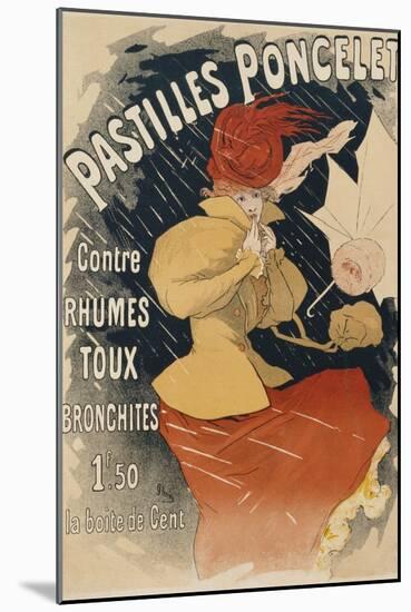 Pastilles Poncelet Poster-Jules Chéret-Mounted Giclee Print