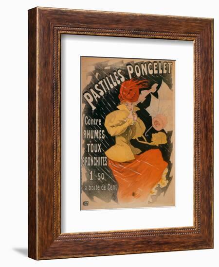 Pastilles Poncelet-Jules Chéret-Framed Art Print