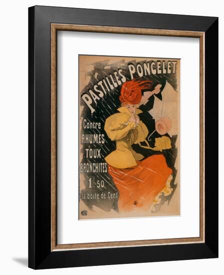 Pastilles Poncelet-Jules Chéret-Framed Art Print