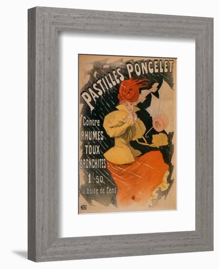 Pastilles Poncelet-Jules Chéret-Framed Art Print