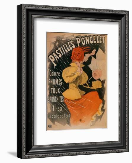 Pastilles Poncelet-Jules Chéret-Framed Art Print