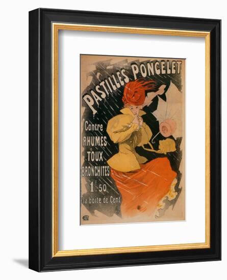 Pastilles Poncelet-Jules Chéret-Framed Art Print