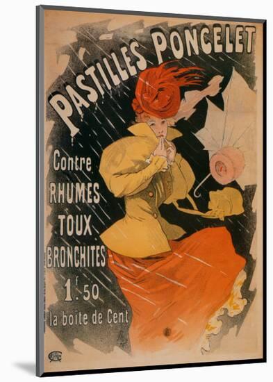 Pastilles Poncelet-Jules Chéret-Mounted Art Print