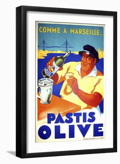 Pastis Olive-null-Framed Giclee Print