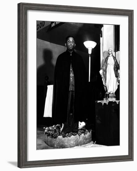 Pastor of the St. Martin's Spiritual Church, Flower Bowl Demonstration, Washington D.C., c.1942-Gordon Parks-Framed Photo