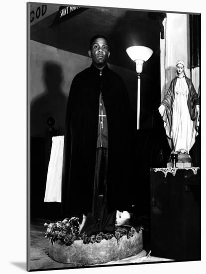 Pastor of the St. Martin's Spiritual Church, Flower Bowl Demonstration, Washington D.C., c.1942-Gordon Parks-Mounted Photo