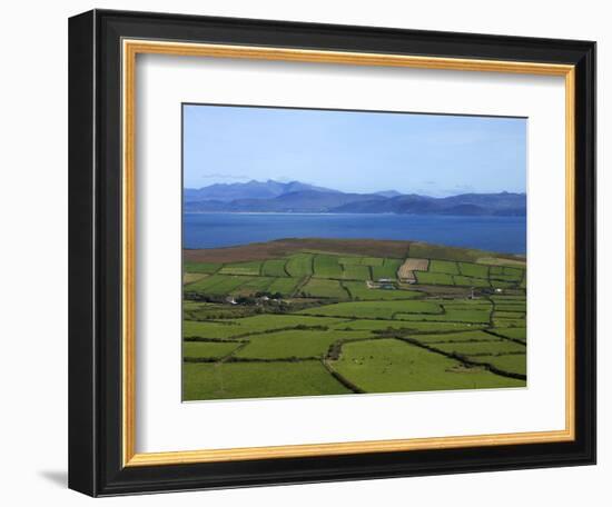 Pastoral Countyside Near Bulls Head Overlooking Dingle Bay And the Distant Ring of Kerry-null-Framed Photographic Print