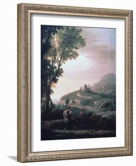 Pastoral Landscape, C1620-1682-Claude Lorraine-Framed Giclee Print