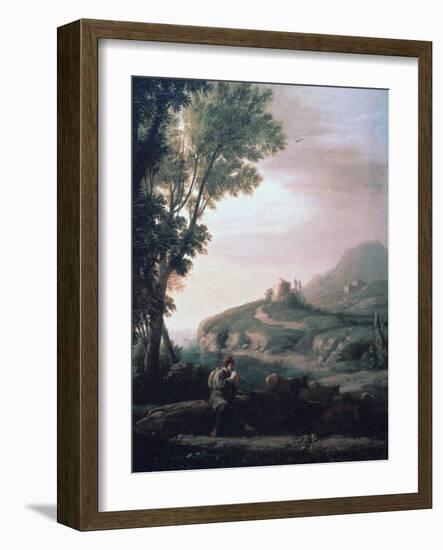 Pastoral Landscape, C1620-1682-Claude Lorraine-Framed Giclee Print
