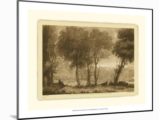 Pastoral Landscape I-Claude Lorraine-Mounted Art Print