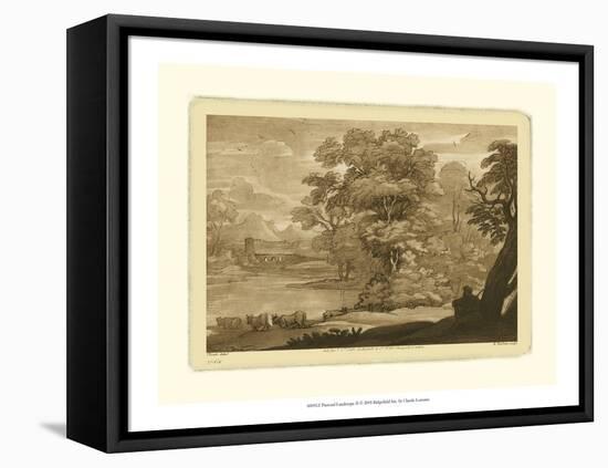 Pastoral Landscape II-Claude Lorraine-Framed Stretched Canvas