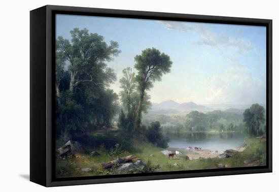 Pastoral Landscape-Asher Brown Durand-Framed Stretched Canvas