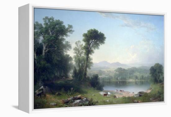 Pastoral Landscape-Asher Brown Durand-Framed Stretched Canvas