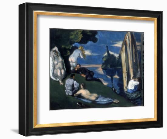 Pastoral, or Idyll, 1870-Paul Cézanne-Framed Giclee Print