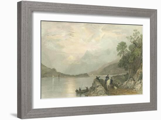 Pastoral Riverscape III-William Henry Bartlett-Framed Art Print