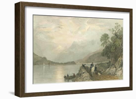 Pastoral Riverscape III-William Henry Bartlett-Framed Art Print