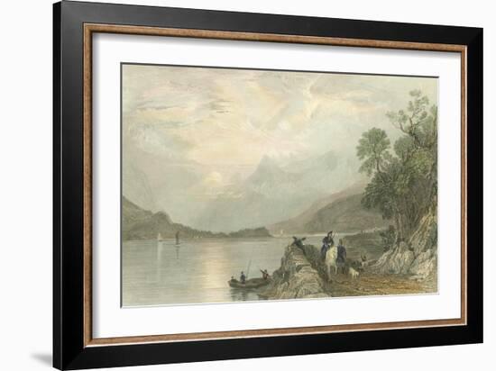 Pastoral Riverscape III-William Henry Bartlett-Framed Art Print