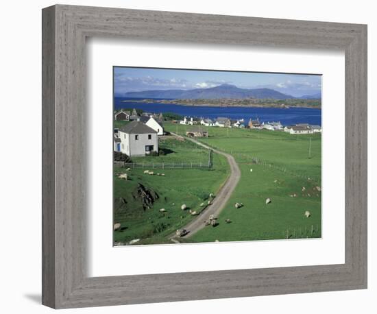 Pastoral Scene, Isle of Iona, Scotland-William Sutton-Framed Photographic Print