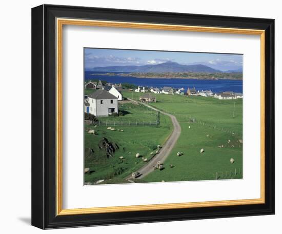 Pastoral Scene, Isle of Iona, Scotland-William Sutton-Framed Photographic Print