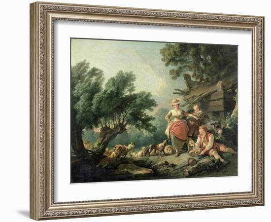 Pastoral Scene-Jean-Baptiste Huet-Framed Giclee Print