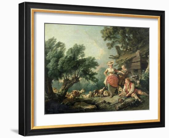 Pastoral Scene-Jean-Baptiste Huet-Framed Giclee Print