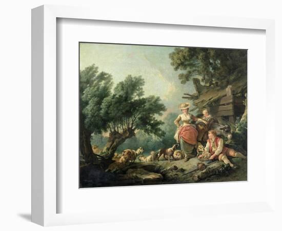 Pastoral Scene-Jean-Baptiste Huet-Framed Giclee Print