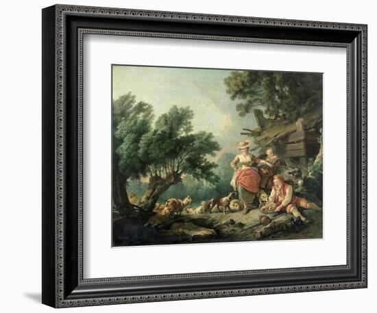 Pastoral Scene-Jean-Baptiste Huet-Framed Giclee Print