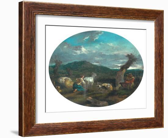 Pastoral Scene-Nicolaes Pietersz Berchem-Framed Giclee Print