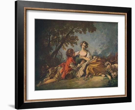 'Pastoral Subject', 18th century-Francois Boucher-Framed Giclee Print