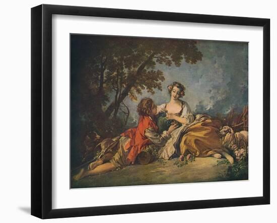 'Pastoral Subject', 18th century-Francois Boucher-Framed Giclee Print