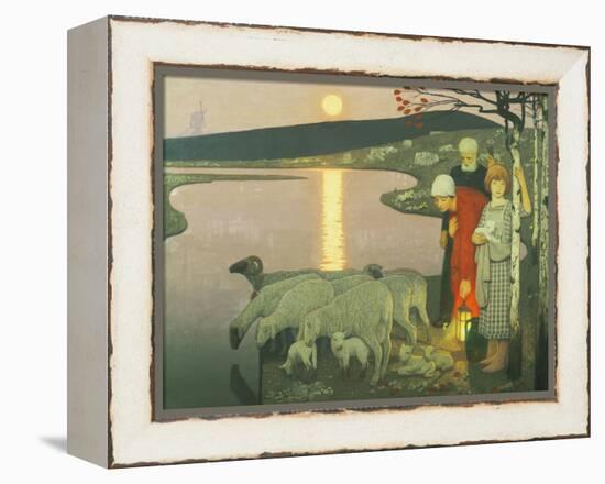 Pastoral-Frederick Cayley Robinson-Framed Premier Image Canvas