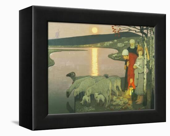 Pastoral-Frederick Cayley Robinson-Framed Premier Image Canvas