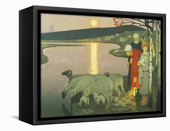 Pastoral-Frederick Cayley Robinson-Framed Premier Image Canvas