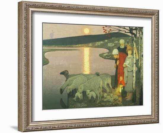 Pastoral-Frederick Cayley Robinson-Framed Giclee Print