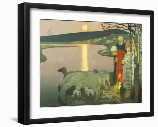 Pastoral-Frederick Cayley Robinson-Framed Giclee Print