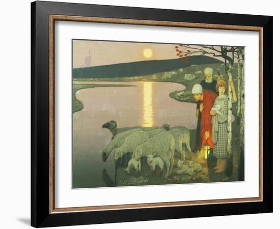 Pastoral-Frederick Cayley Robinson-Framed Giclee Print