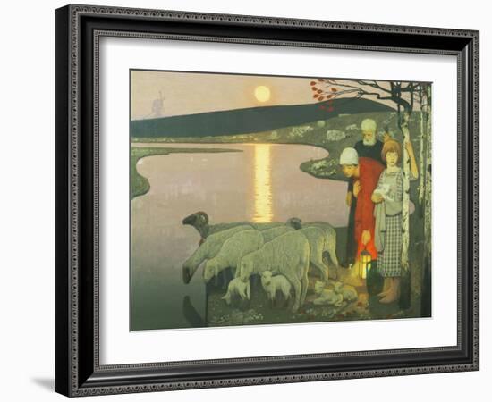 Pastoral-Frederick Cayley Robinson-Framed Giclee Print