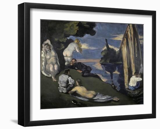 Pastorale-Paul Cézanne-Framed Giclee Print
