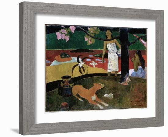 Pastorales Tahitiennes, 1892-Paul Gauguin-Framed Giclee Print