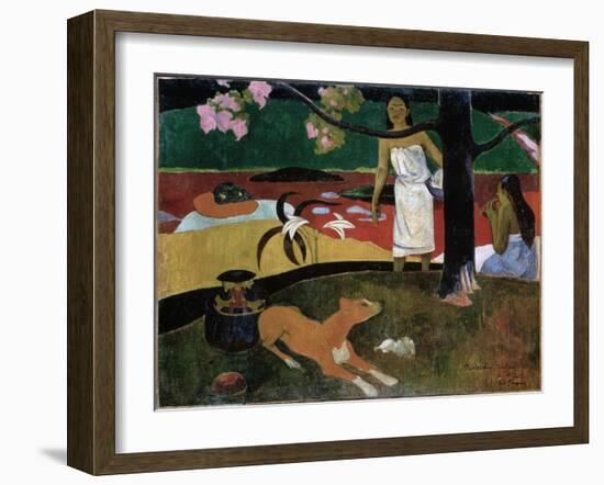 Pastorales Tahitiennes, 1892-Paul Gauguin-Framed Giclee Print