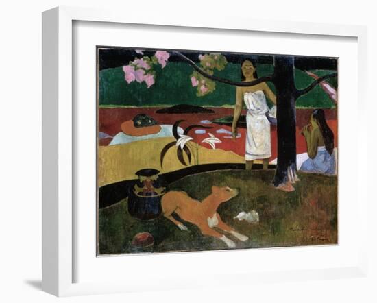 Pastorales Tahitiennes, 1892-Paul Gauguin-Framed Giclee Print