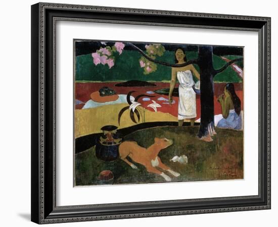 Pastorales Tahitiennes, 1892-Paul Gauguin-Framed Giclee Print