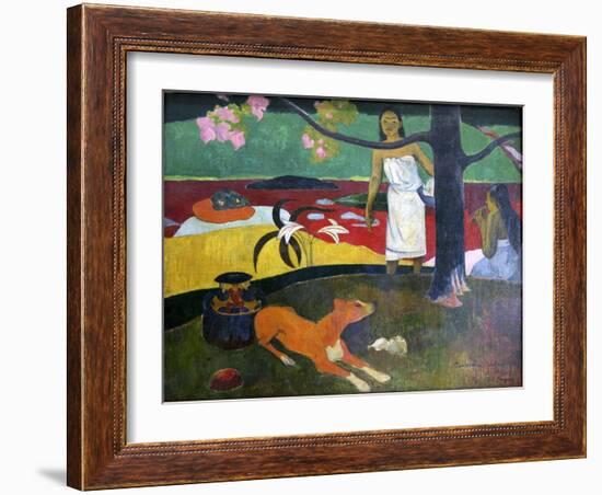 Pastorales Tahitiennes, 1892-Paul Gauguin-Framed Giclee Print