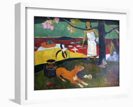 Pastorales Tahitiennes, 1892-Paul Gauguin-Framed Giclee Print