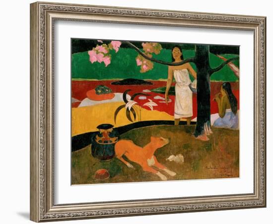 Pastorales Tahitiennes, 1893-Paul Gauguin-Framed Giclee Print