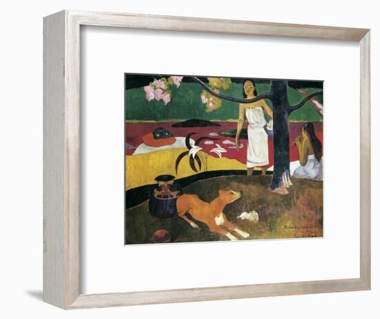 Pastorales Tahitiennes-Paul Gauguin-Framed Premium Giclee Print