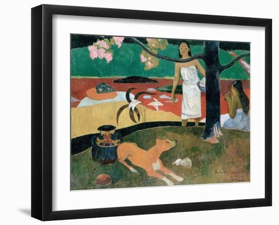 Pastorales Tahitiennes-Paul Gauguin-Framed Giclee Print