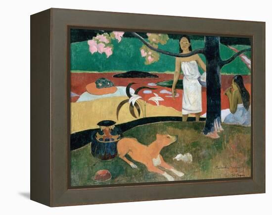 Pastorales Tahitiennes-Paul Gauguin-Framed Premier Image Canvas